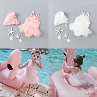 Đồ bơi 2 mảnh không tay thiết kế đáng yêu cho bé gái
