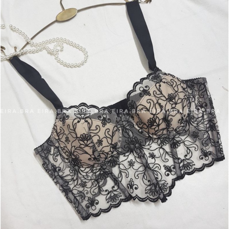 [C003] Áo CORSET ren gọng thời trang, mút mỏng, quai lụa [ HÌNH THẬT SHOP CHỤP]- EIRA.BRA