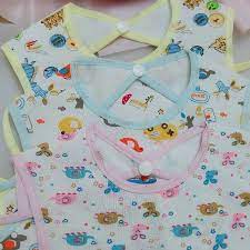 Yếm ăn dặm cotton chống thấm xỏ tay cúc bấm cho bé trai, bé gái