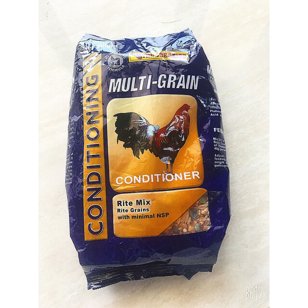 CÁM Gà Chọi Ngũ Cốc Philipin MUTI - GRAIN Platinum Thunderbird dành cho gà đá Túi 1Kg