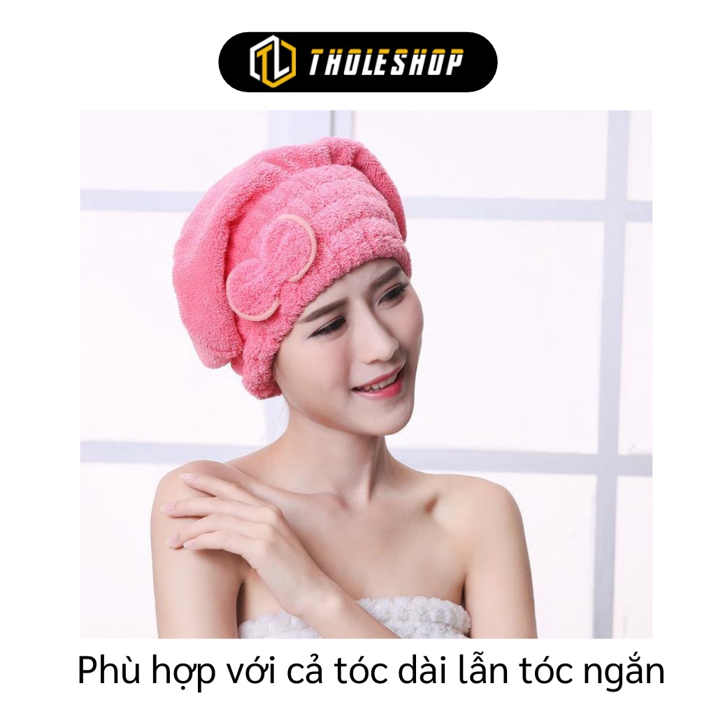 Khăn Ủ Tóc - Khăn Quấn Tóc Gội Đầu Làm Khô Siêu Nhanh, Thấm Hút Tốt, Dễ Giặt 7074