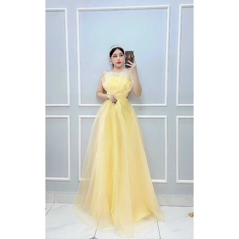 đầm cúp xếp ly eo (ảnh thật 1000%)