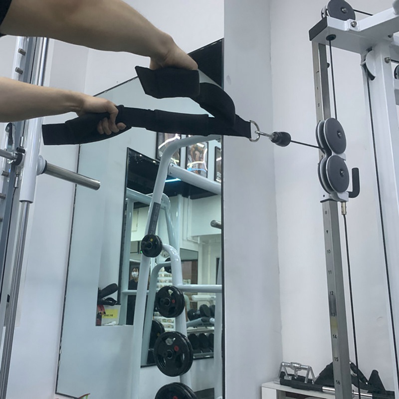 Tricep Rope Cable Attachment with 2 Handles,Tricep Pull Down Rope for Push Downs,Crunches,Facepulls for Professional Gym