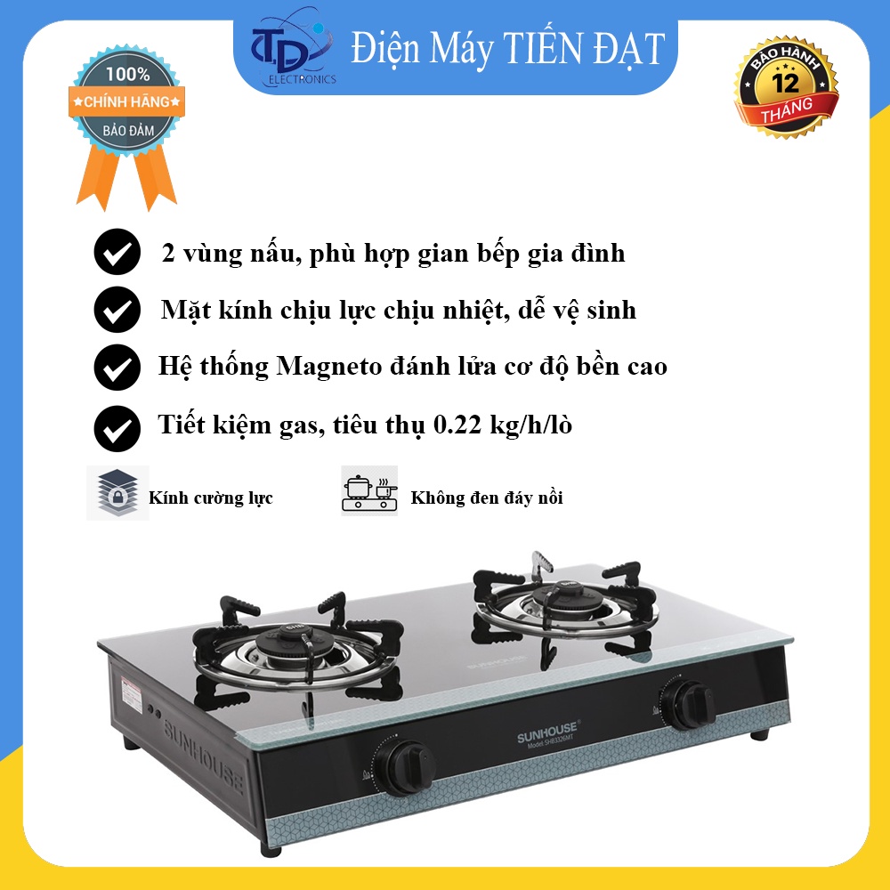 Bếp gas Sunhouse SHB3326MT