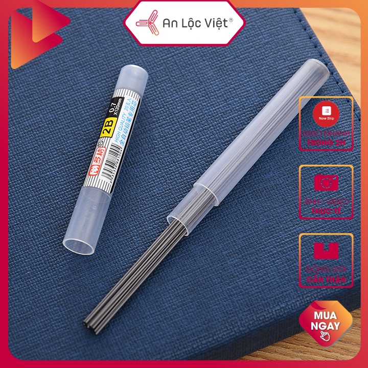 Combo 5 Ruột Bút Chì Kim 2B 0.5mm, 0.7mm DONA 8100 Chất Lượng Cao, Ruột chì cứng cáp