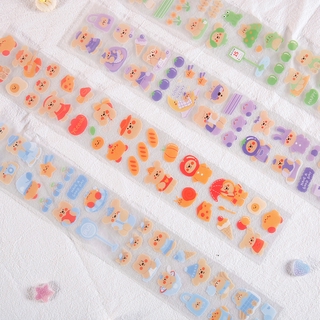 Aroee 1 Pcs Cute Sticker Bear Stickers Diary Scrapbook Decor