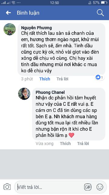 Nước Lau Sàn Nhà Sả Chanh Lam Hà