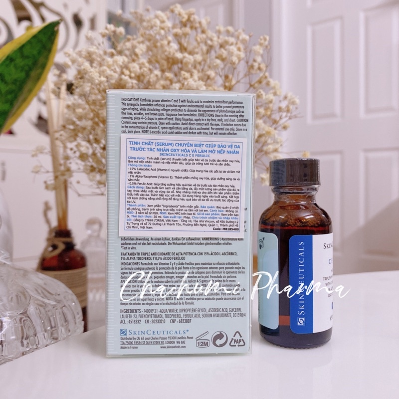 Serum C E ferulic skinceuticals serum trắng da, chống lão hoá