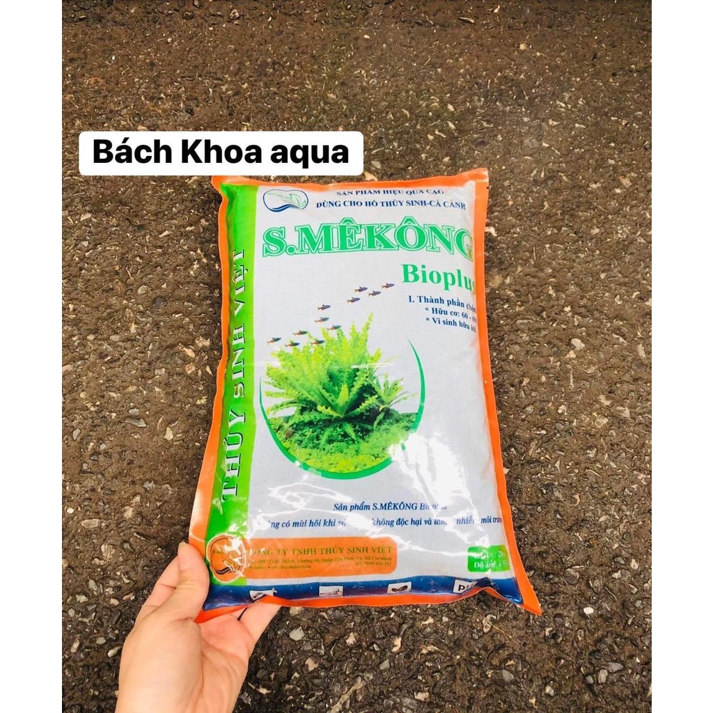 Phân nền bể cá S Mê Kong - bao 2kg