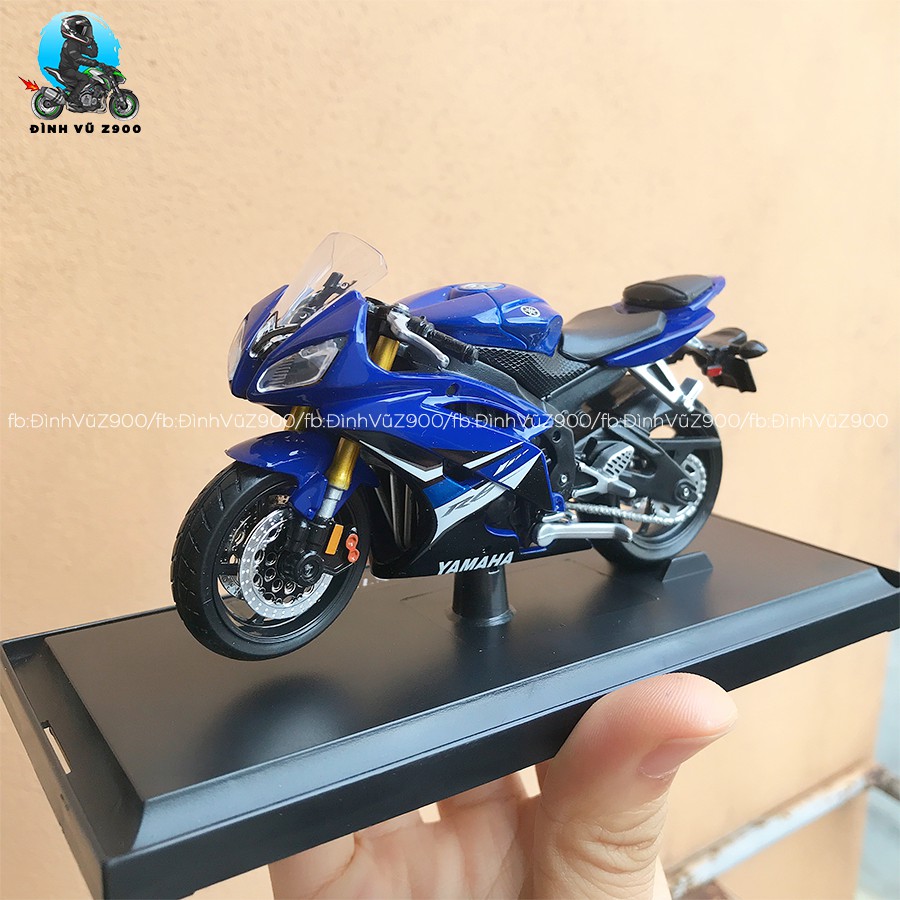 Xe mô hình Yamaha R6 chất chơi - tỉ lệ 1/18
