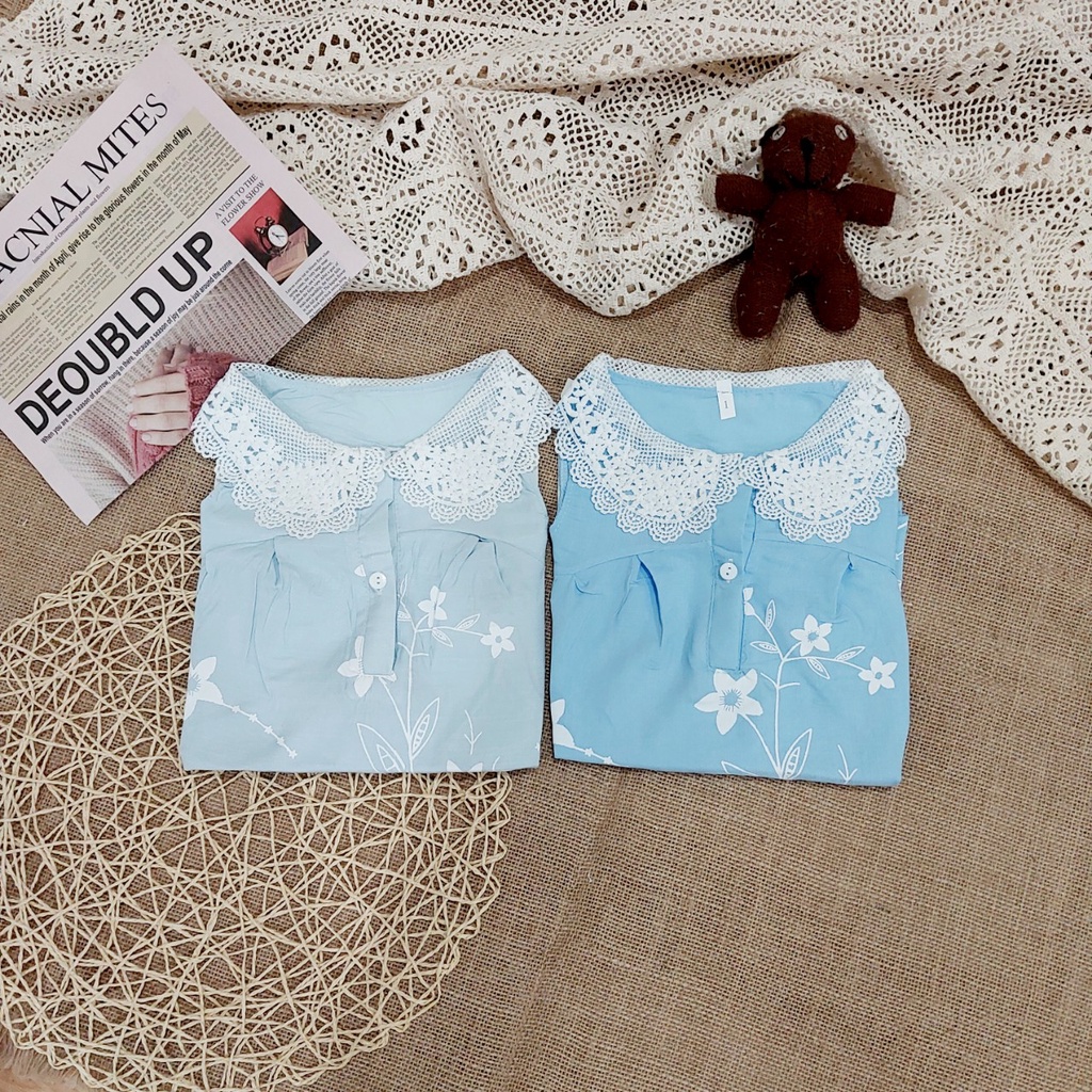 Váy bé gái AM870 - Đầm bé gái vải đũi siêu mát TTR237