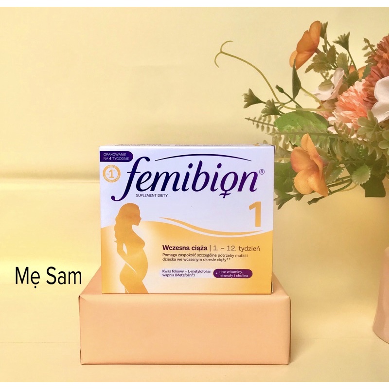 Vitamin bầu Femibion số 1 dành cho giai đoạn đầu thai kì đến tuần thứ 12