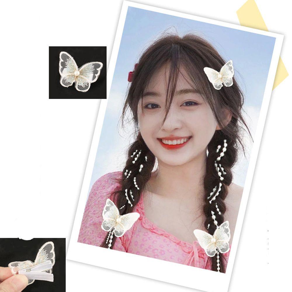 Vanes1 Tóc Giả Thắt Bím Xương Cá Phong Cách Công Chúa Ngọt Ngào