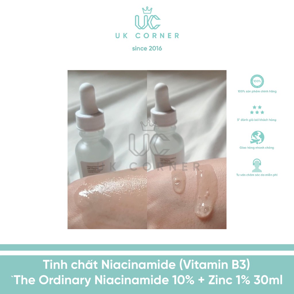 [Serum] Tinh chất Niacinamide (Vitamin B3) The Ordinary Niacinamide 10% + Zinc 1%