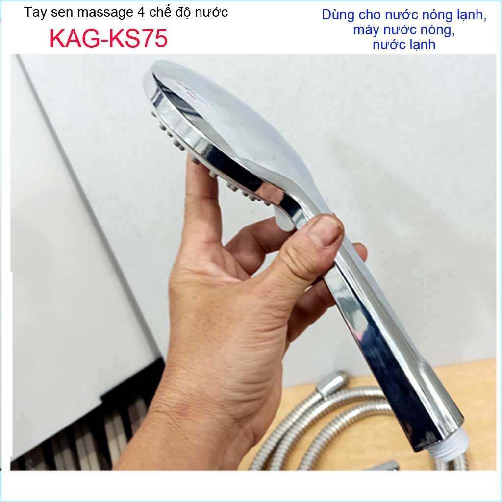 Vòi sen tắm cao cấp KAG-KS75 trọn bộ, Best Sales shower head vòi sen tia nước mạnh sử dụng tốt