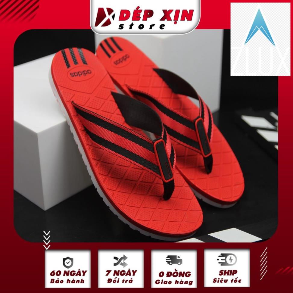 🙅💪 Dép Kẹp Adidas Thái Lan cao cấp quai vải đế TPR siêu bền đi nước thoải mái (Đỏ quai đỏ) - Dép Xịn Store 🙅💪