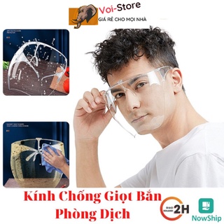 Kính Chống Bọt Bắn Phòng Dịch, Kính Bảo Hộ Chống Bụi FACE SHIELD, chống giọt dầu bắn ... Bảo Vệ Mắt Toàn Diện