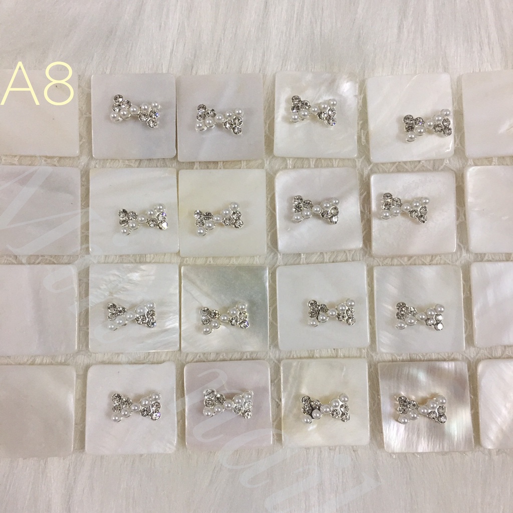 Charm nơ đính móng tay, charm nail