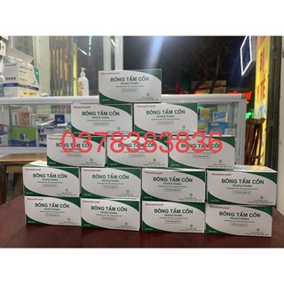 Hộp 100miếng bông tẩm cồn TANAPHAR Alcohol Swabs