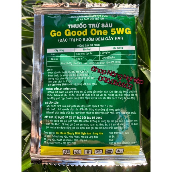 Go Good One 5WG 10gr, chuyên phòng trừ côn trùng cho cây