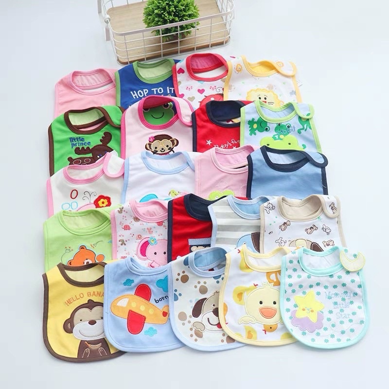 Yếm ăn dặm chống thấm Carter cho bé trai bé gái nhiều hình ngộ nghĩnh - Y11