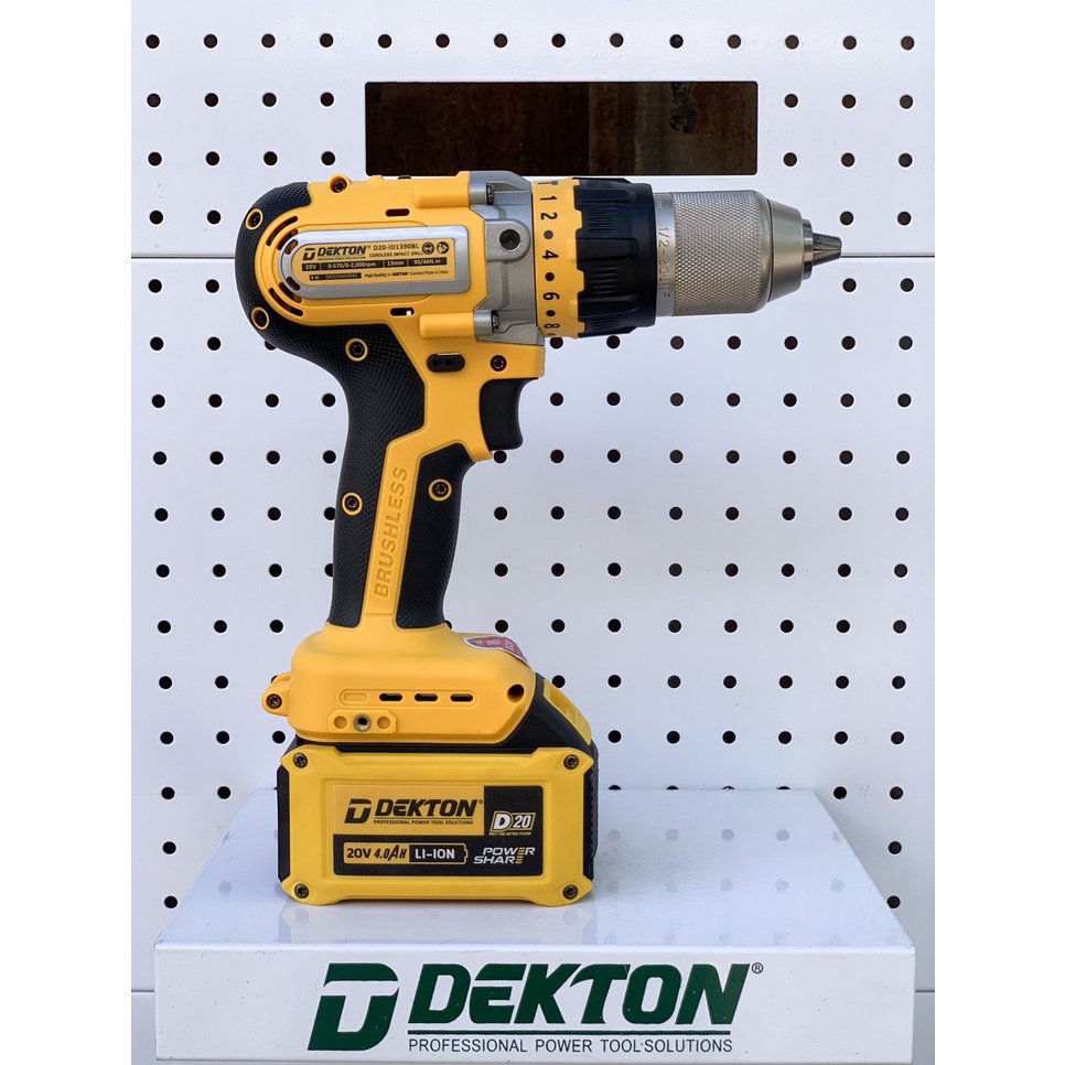 THÂN MÁY KHOAN PIN DEKTON 13MM SỬ DỤNG CHÂN PIN DEWALT D20-ID1390BL
