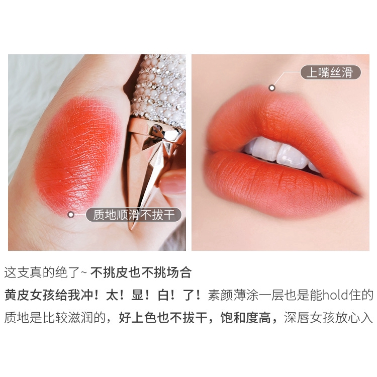 Son môi AGAG chất lì lâu trôi mềm mại 3 màu trong 1 thiết kế vỏ hình vương trượng nữ hoàng | BigBuy360 - bigbuy360.vn