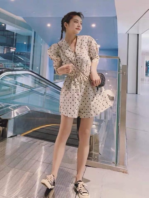 Jumpsuit Chấm Bi Hot Hít