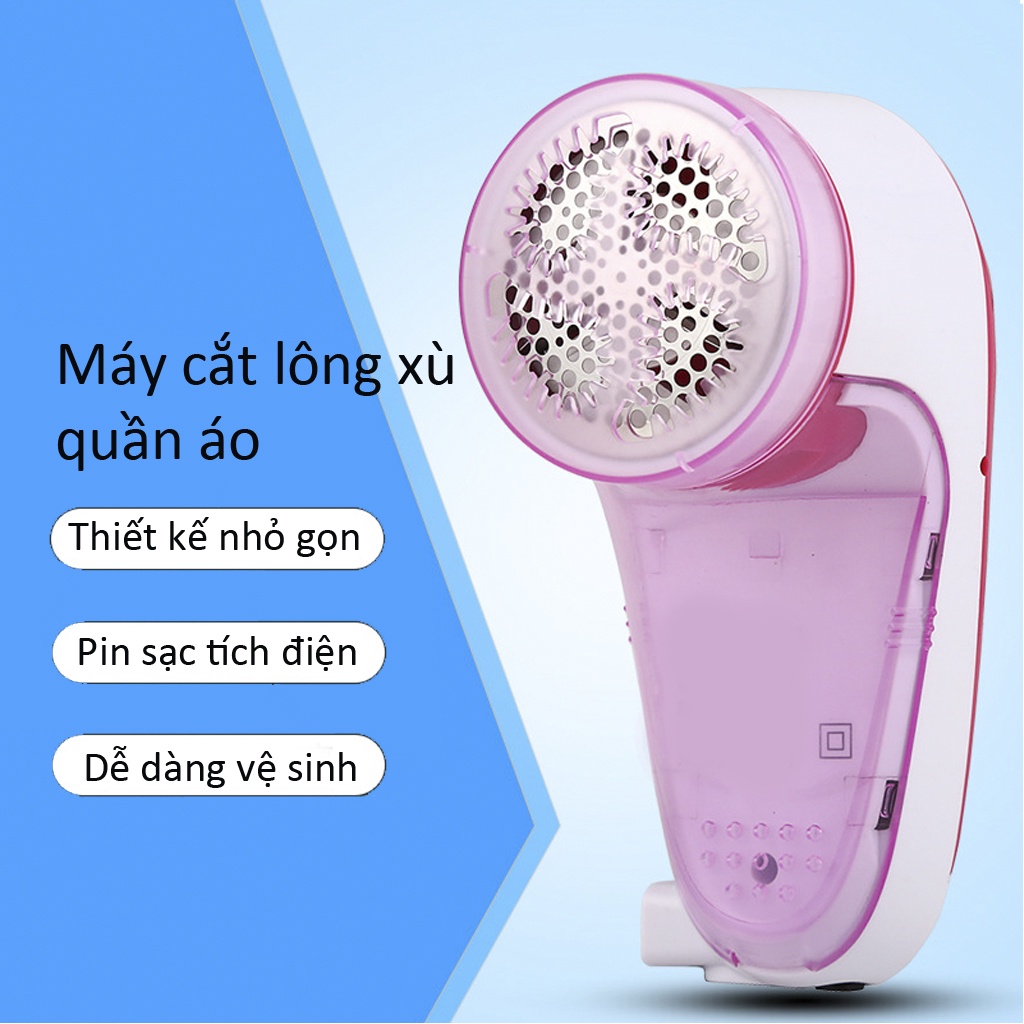 Máy Cắt Lông Xù Và Hút Bụi Quần Áo CTFAST-LK618 Thiết Kế Nhỏ Gọn, Pin Sạc Tích Điện, Tặng Kèm Lưỡi Dao Thay Thế