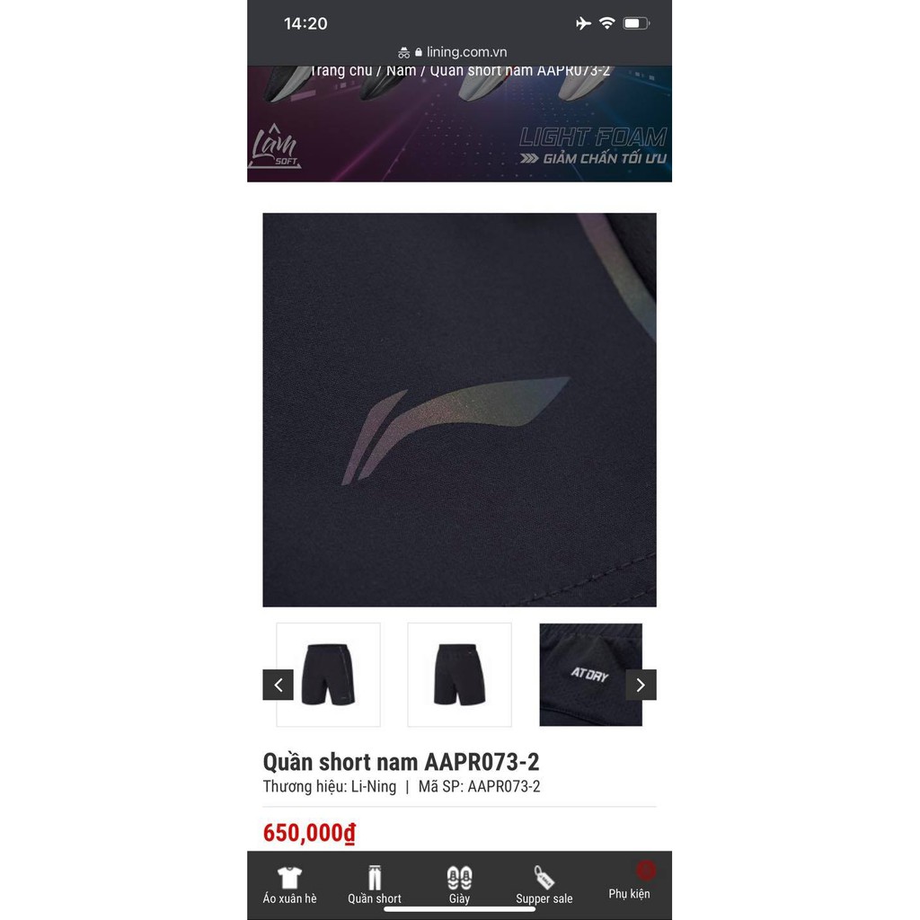 Quần thể thao Lining Badminton 2021 AT DRY AAPR073-2 Giá Store đang 650 | BigBuy360 - bigbuy360.vn