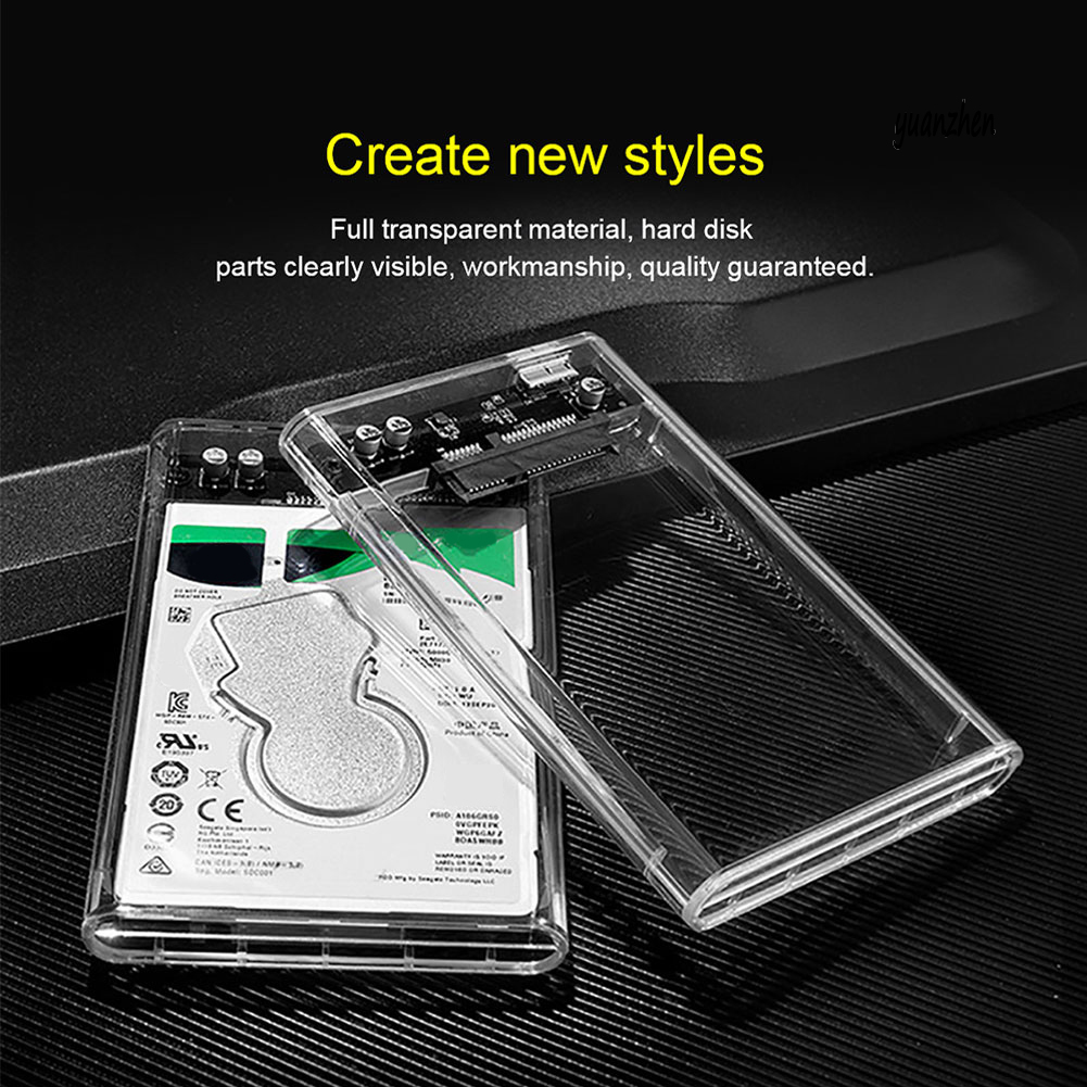 Hộp Đựng Ổ Cứng Ngoài Trong Suốt Sata 3 Usb 3.0 | BigBuy360 - bigbuy360.vn