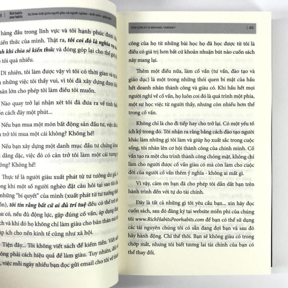 [Sách] - Rich Habits - Poor Habits - Sự Khác Biệt Giữa Người Giàu Và Người Nghèo