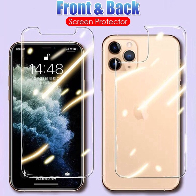 Đã có iphone 12 Kính cường lưc iphone chống bám vân tay chống chám full dòng iPhone12 Pro Max 11 Pro Max SE 2020 7 8 Plus 6s X XS Max XR Front+Back Glass