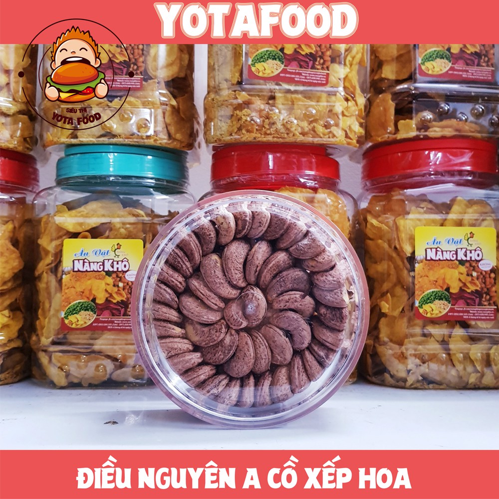 Hạt điều rang muối a cồ xuất khẩu cao cấp xếp hộp ( ~ 380 hạt/kg , Giòn ngon ) | Yotafood | BigBuy360 - bigbuy360.vn