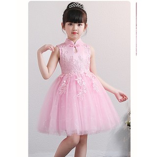 Váy Đầm Công Chúa Cổ Tàu Bé Gái Size 15-36kg (HÀNG QCCC)