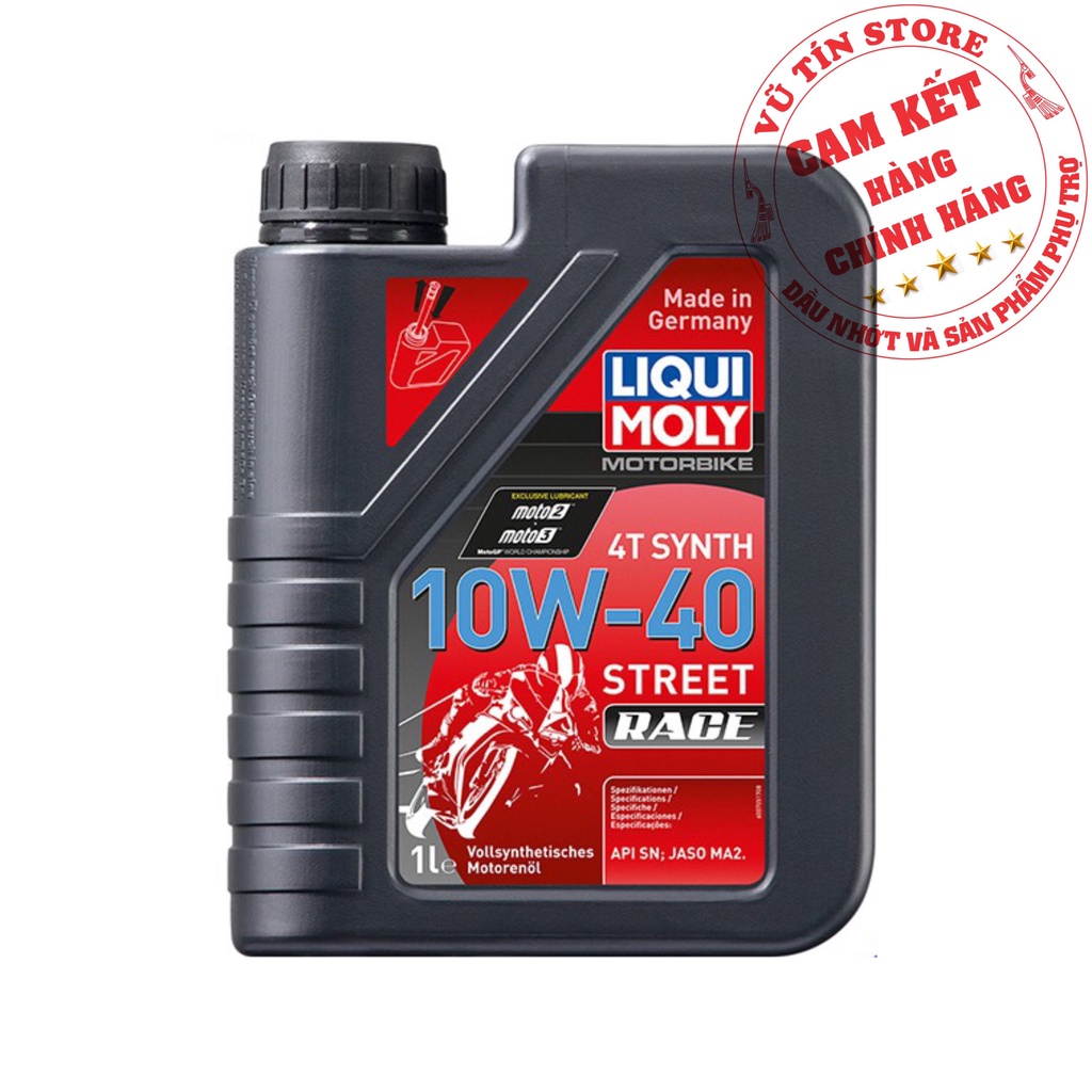 Dầu nhớt động cơ Liqui Moly 4T SYNTH Street Race 10W-40