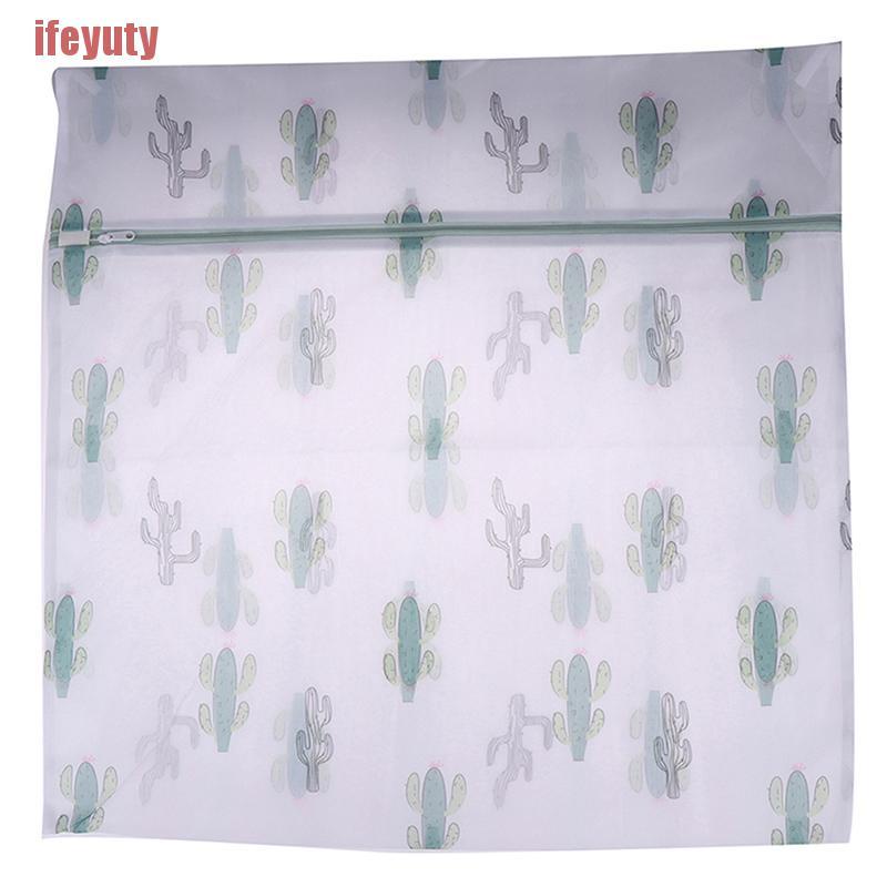 Túi Lưới Giặt Đồ Lót In Hình Xương Rồng Bằng Polyester