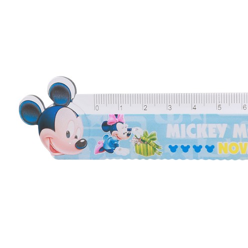 Thước Nhựa Trong 15cm Mickey Mouse