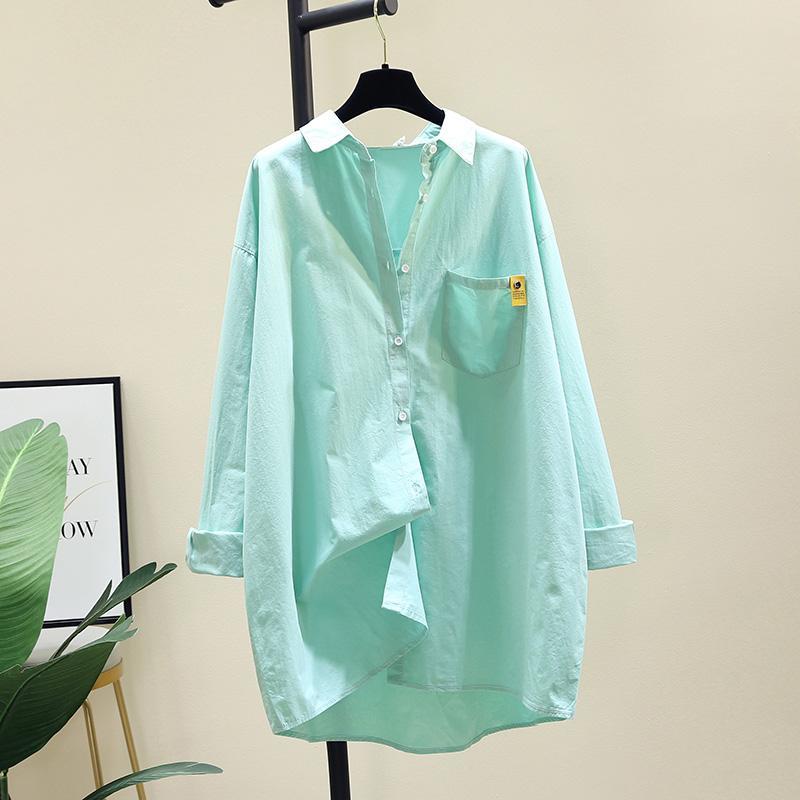 Áo Sơ Mi Cotton Dáng Rộng Phong Cách Hàn Quốc 2021 Cho Nữ | BigBuy360 - bigbuy360.vn