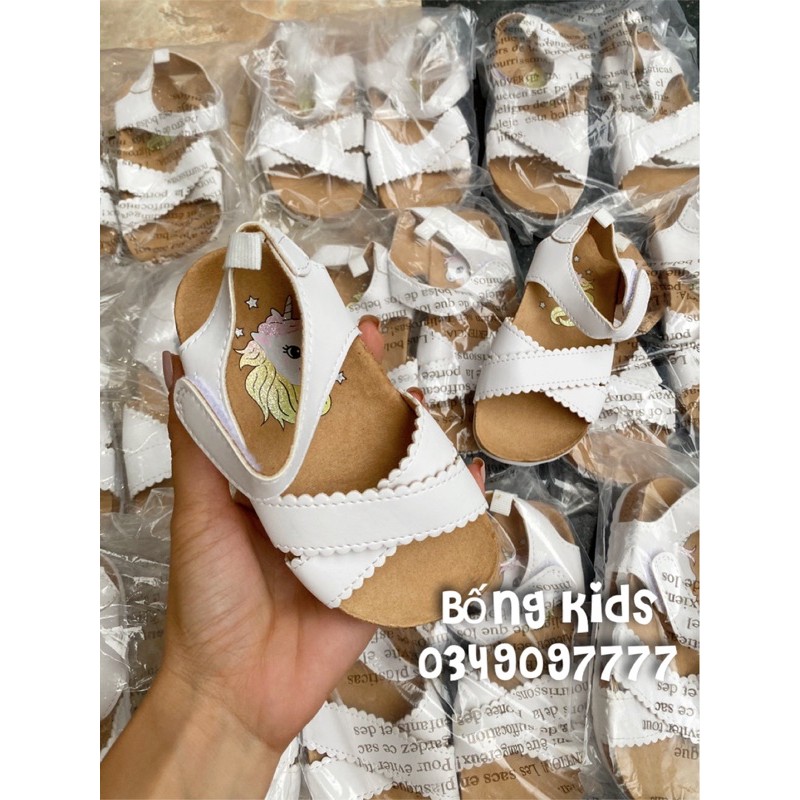 Sandal Bé Gái Viền Sóng Trắng HaM