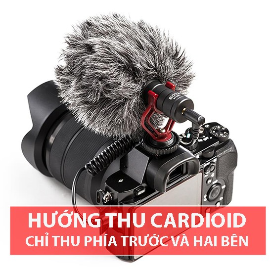 [Mã ELHACE giảm 4% đơn 300K] MIC Thu Âm BOYA BY-MM1 Cho Máy Ảnh DSLR, Mirroless, Smartphone