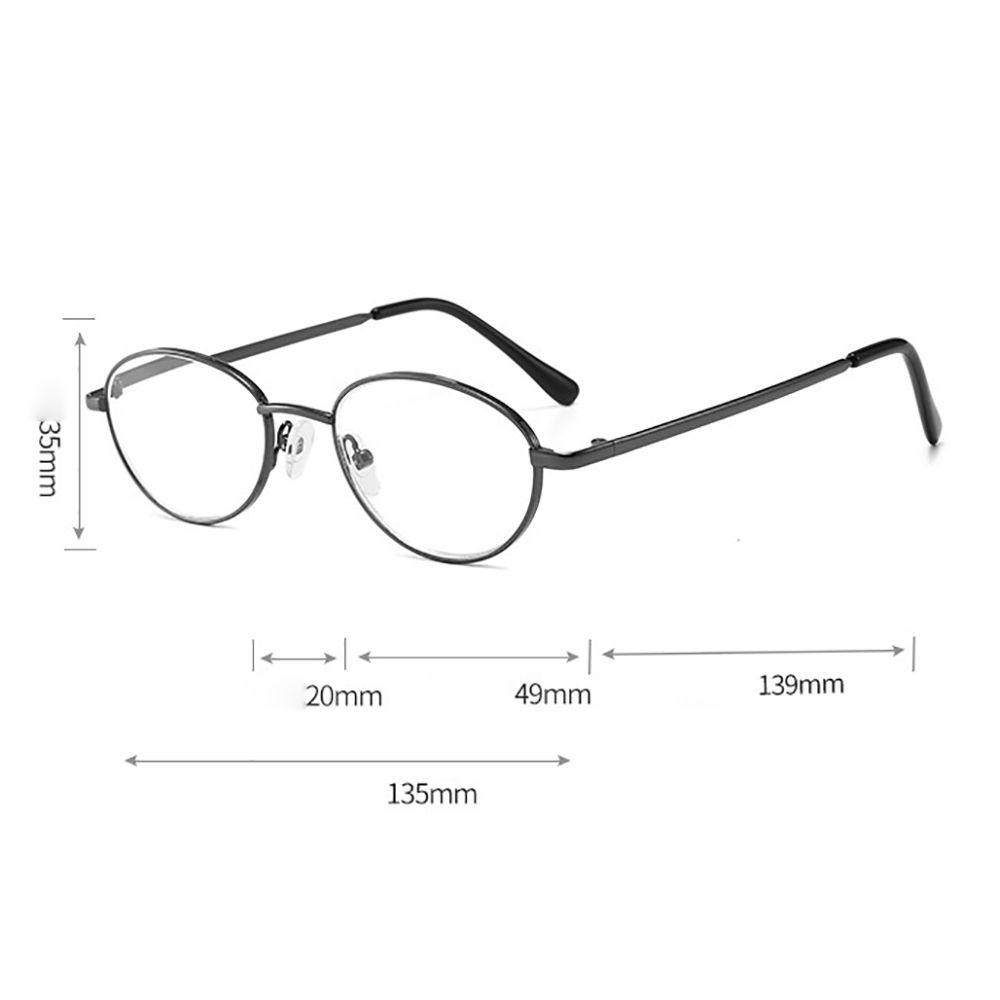 Kính Đọc Sách Gọng Kim Loại Tròn Chống Bức Xạ Chống Bức Xạ Thời Trang Cho Nam Và Nữ