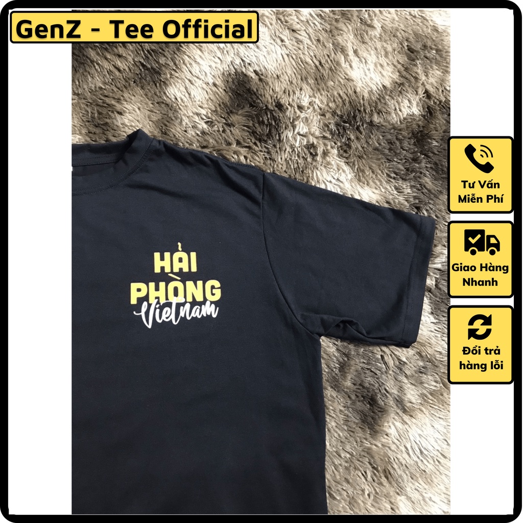Áo Thun Local Brand TP Hải Phòng, Áo 63 Tỉnh Thành Nam Nữ Form Rộng Unisex Genz Cá Tính