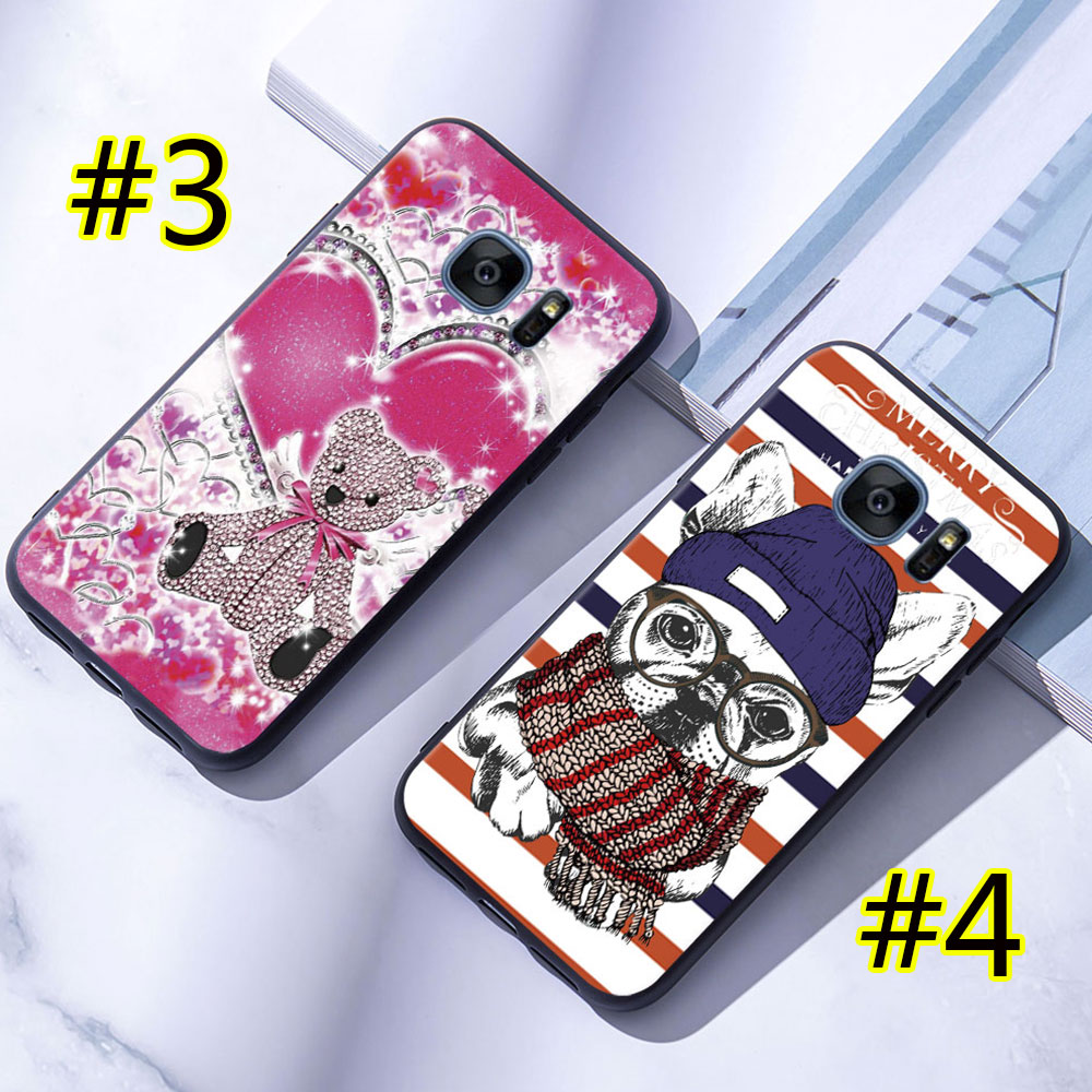 Ốp Điện Thoại Silicon In Hình Thú Cưng Đáng Yêu Cho Samsung Galaxy S7 Edge S8 S9 Plus