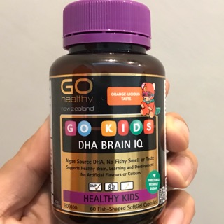 Go Healthy DHA Brain IQ - Cung cấp DHA – Giúp phát triển trí não – Hộp 60 viên