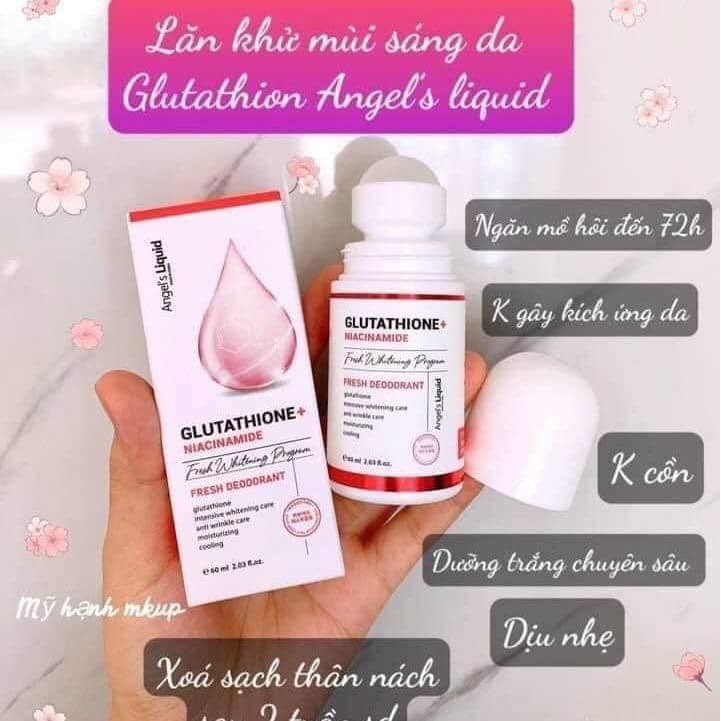 Lăn khử mùi trắng da ANGEL'S LIQUID GLUTATHIONE fresh up whitening