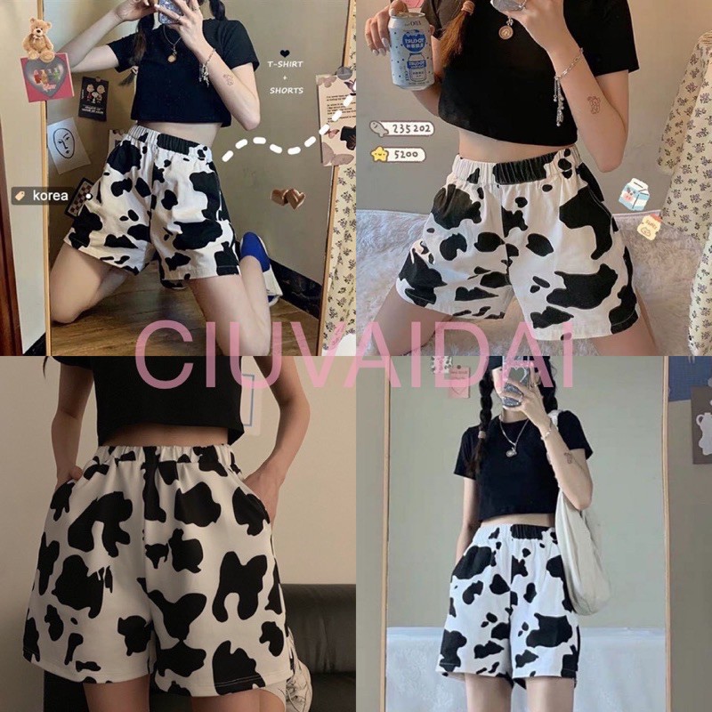 [Quần Nữ] Quần short đùi nữ bò sữa siêu hot trend | BigBuy360 - bigbuy360.vn