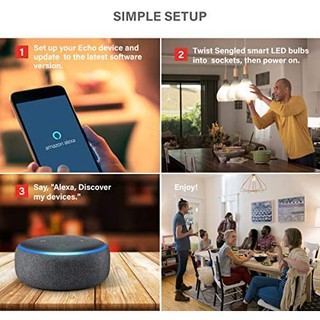 Amazon Echo Dot gen 3rd và đèn thông minh Sengled