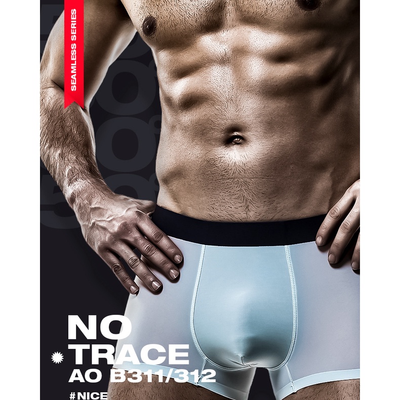 Quần Lót Boxer Hai Lớp Không Đường May Vải Lụa Lạnh Mỏng Thoáng Khí Thoải Mái Thời Trang Mùa Hè Cho Nam B311