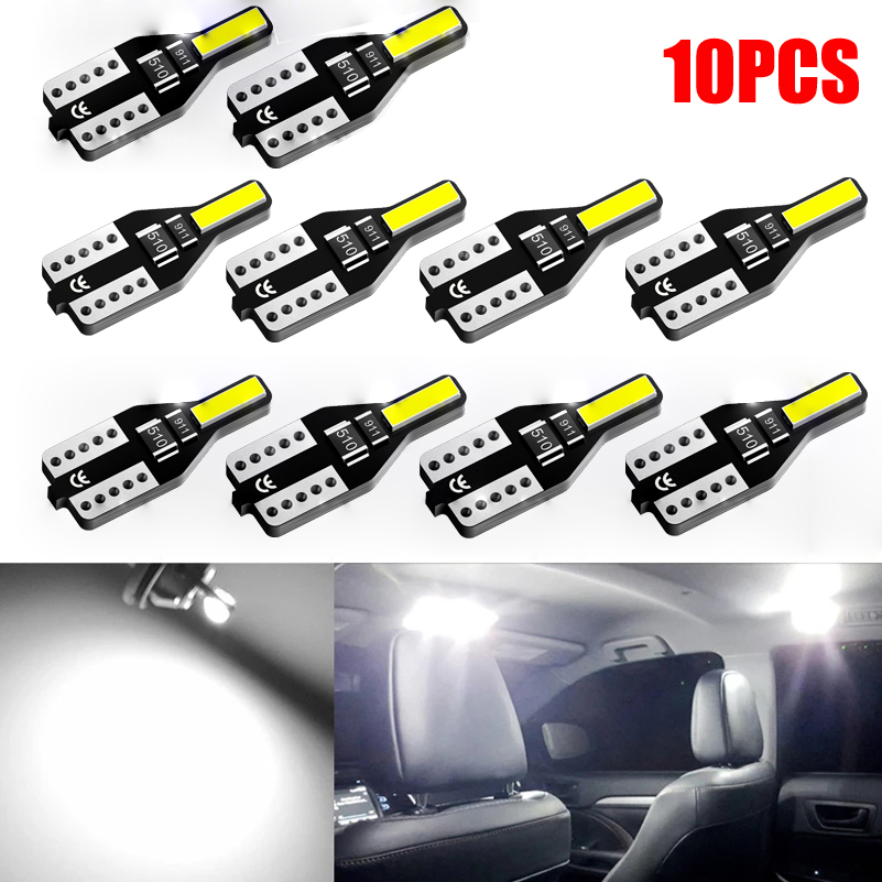 Bộ 10 đèn LED T10 Xenon 6000K 12V trang trí nội thất xe hơi Honda Civic Accord CRV HRV Jazz Fit NC750X